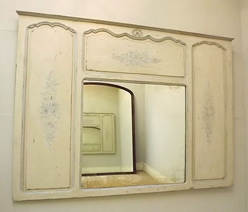 wonderful old french panel mirror